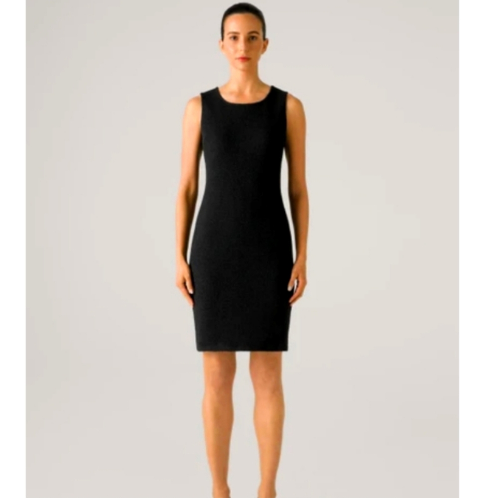 NWT ST. JOHN KNITS black nouveau knit dress size 6